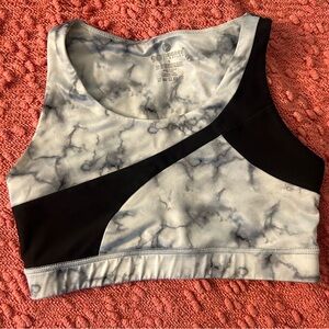 Marble Print Sports Bra